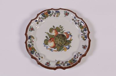 Piatto in Maiolica Policroma