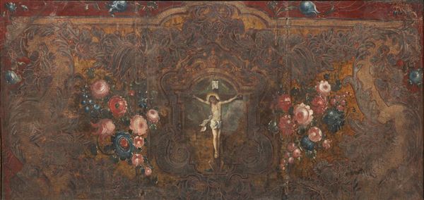 Scuola emiliana del XVIII secolo - Paliotto: Cristo crocifisso