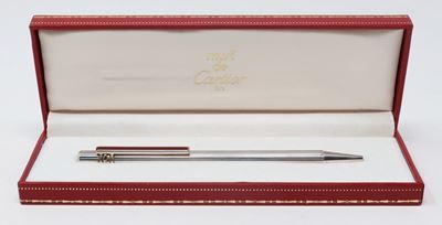 Penna in Acciaio e Lacca Rossa Must De Cartier