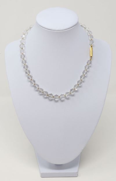 Collana in Cristallo di Rocca e Oro Giallo