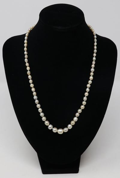 Collana di Perle Naturali a Scalare