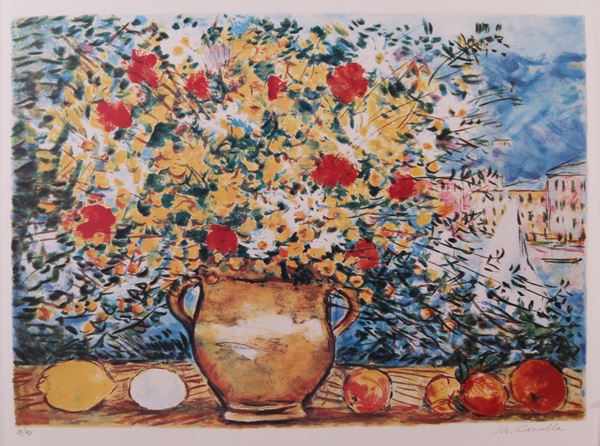 Michele Cascella - Vaso di fiori