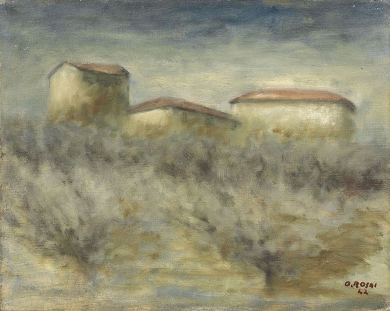 Ottone Rosai - Case e Ulivi