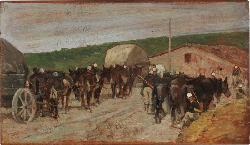 Giovanni Fattori - Militari in Sosta