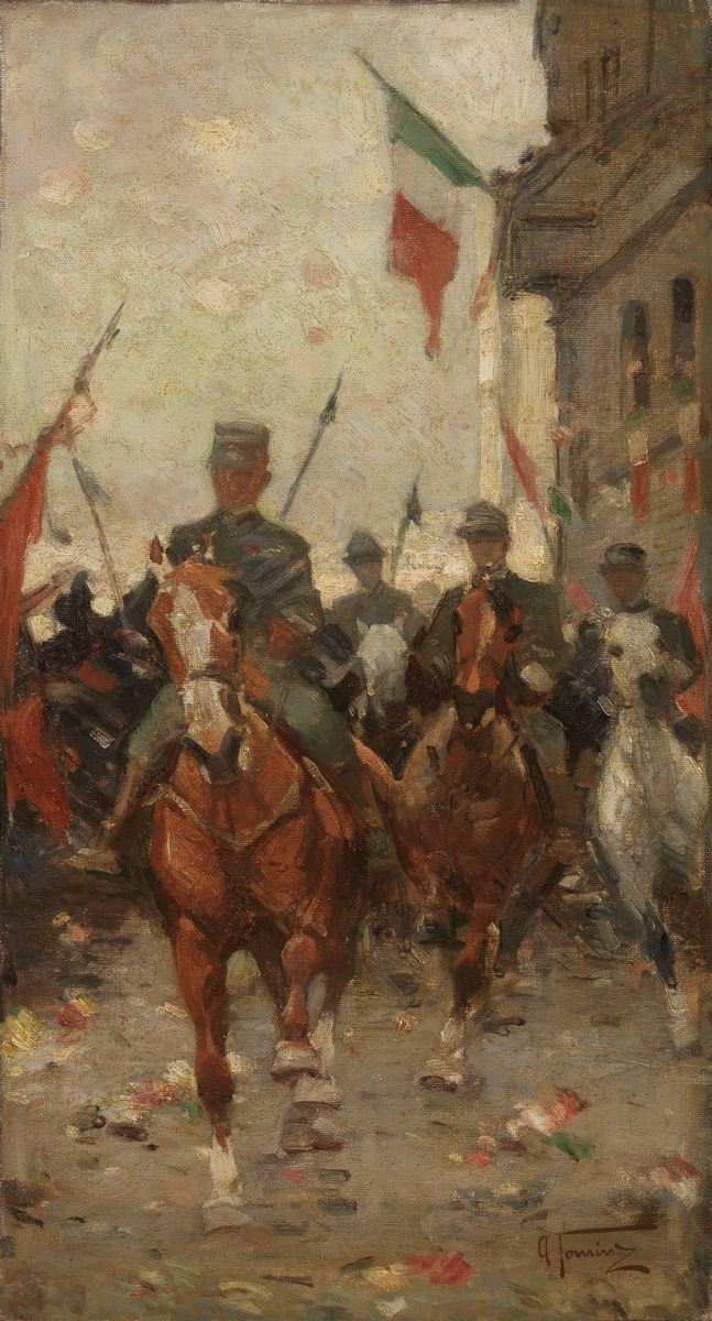 Alfredo Tominz - L'entrata del Duca D'aosta a Gorizia