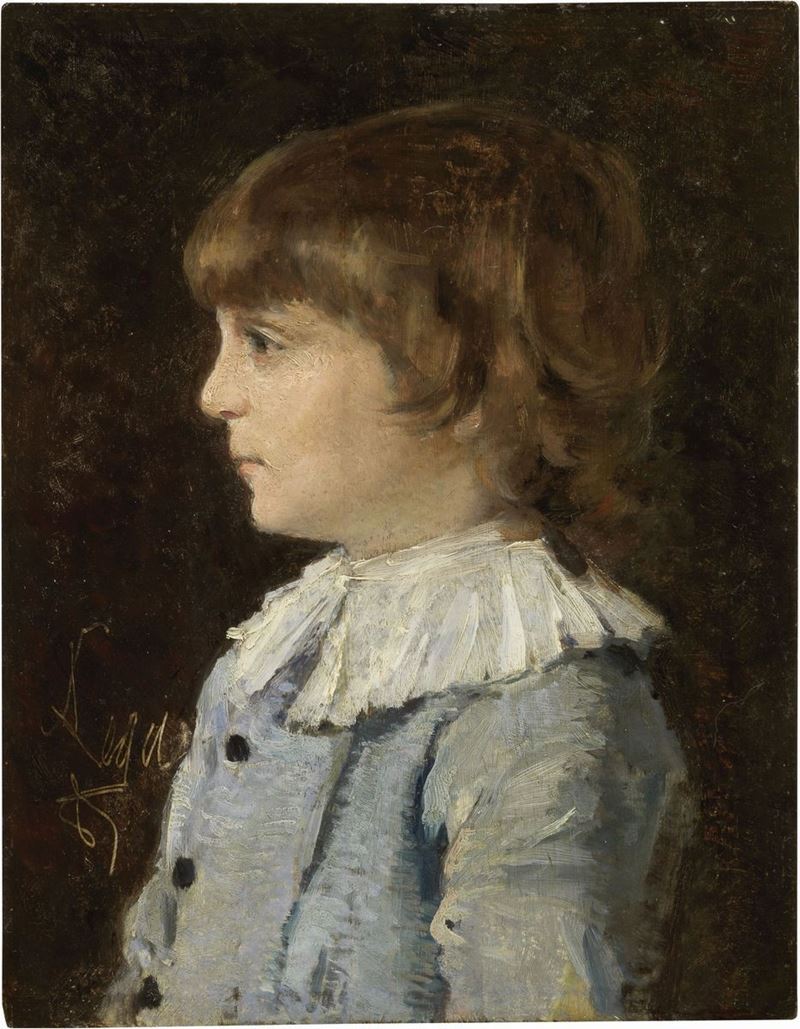 Silvestro Lega - Busto di Fanciullo