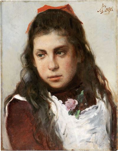 Ritratto di Giovinetta con Fiocco Rosso