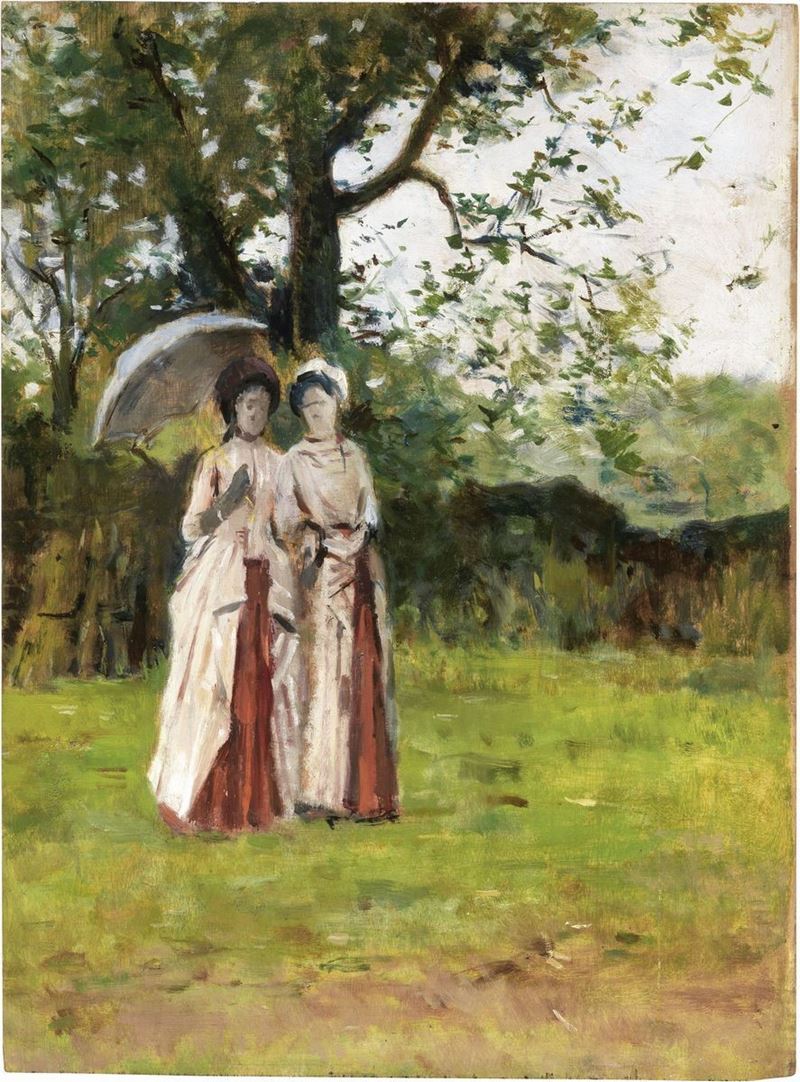 Silvestro Lega - Passeggiata in Giardino (confidenze)