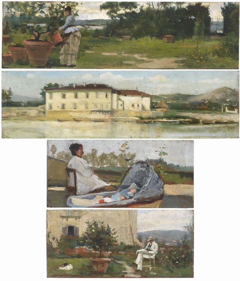 Silvestro Lega - Quattro Tavolette dal «cofanetto Tommasi»