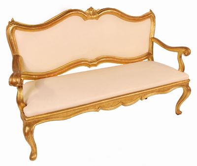 Due Divani in Legno Dorato