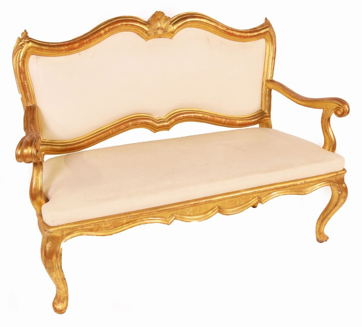 Due Divani in Legno Dorato