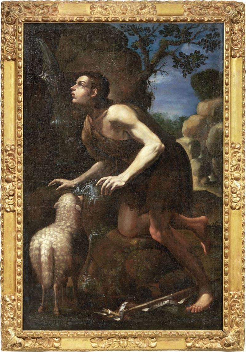 Scuola Spagnola del XVII Secolo - San Giovanni Battista