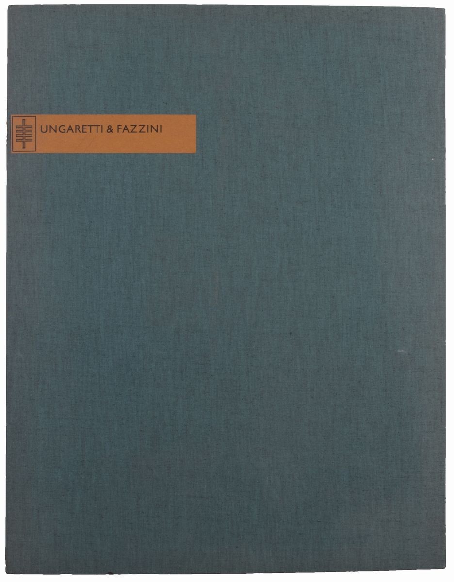 Cartella «ungaretti e Fazzini»