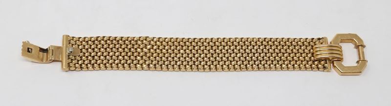 Bracciale in Oro Giallo a Maglia Morbida