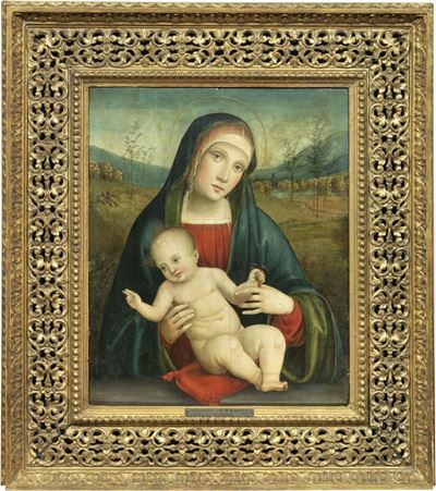 Madonna Col Bambino con un Cardellino in Mano