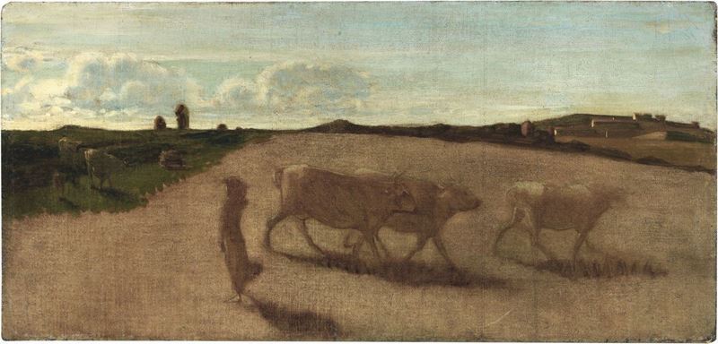 Telemaco Signorini - I Pascoli di Castiglioncello (studio)
