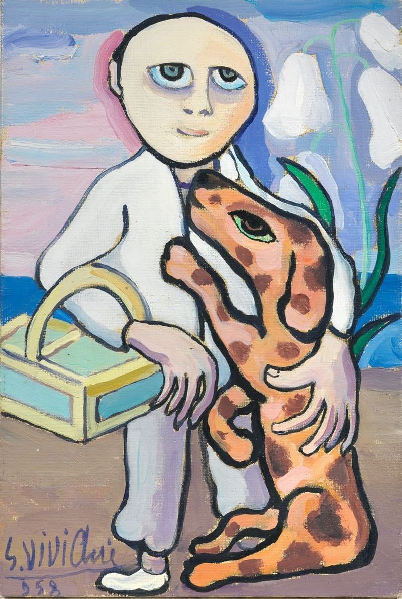 Giuseppe Viviani - Venditore e Cane