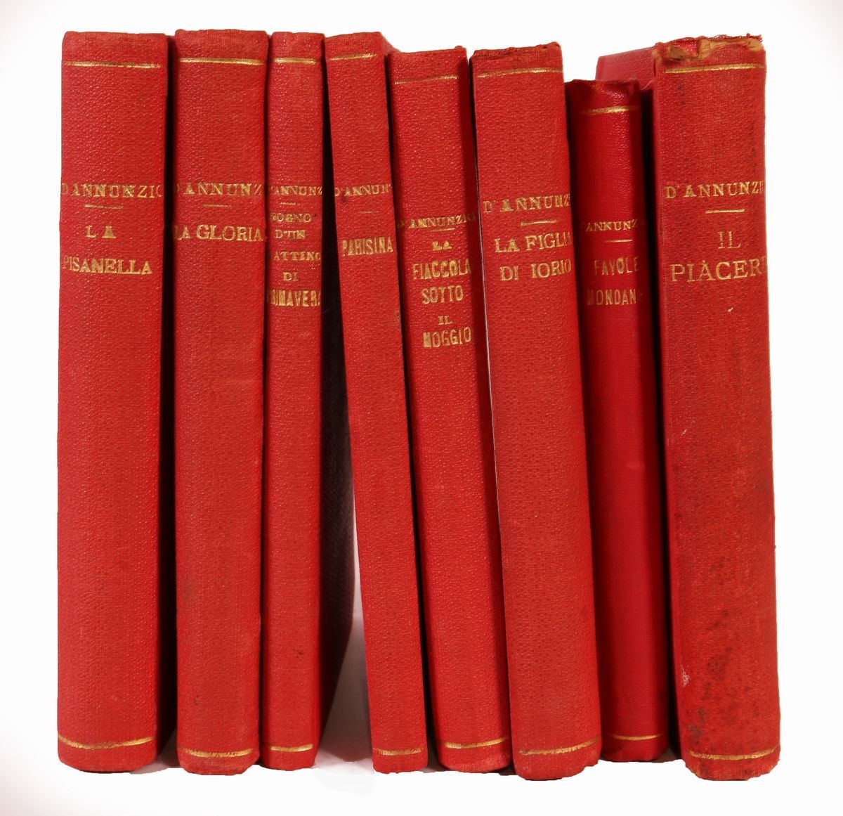 Serie di Volumi di Gabriele D'annunzio con Penna