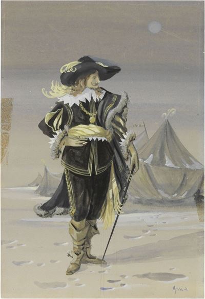 Due Bozzetti per Costumi Teatrali
