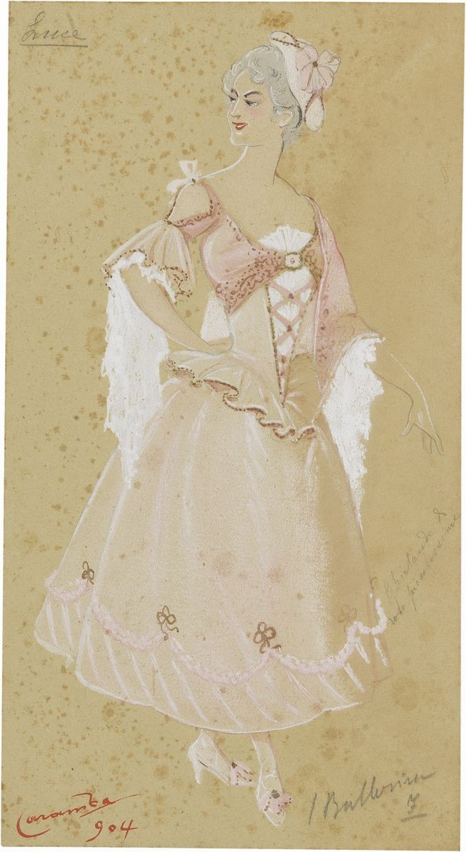 Due Bozzetti per Costumi Teatrali
