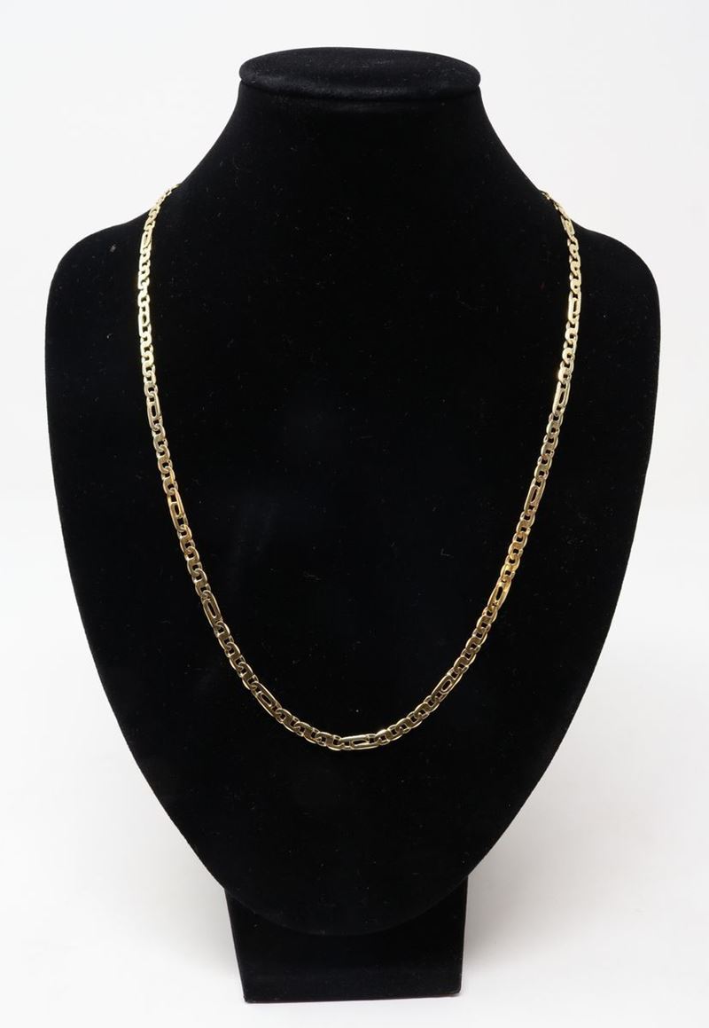 Collana a Maglia Morbida in Oro Giallo
