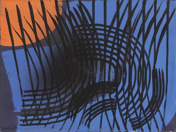 Hans Hartung : T1972-H27  (1972)  - Olio su tela - Asta Arte Contemporanea - I - Casa d'aste Farsettiarte