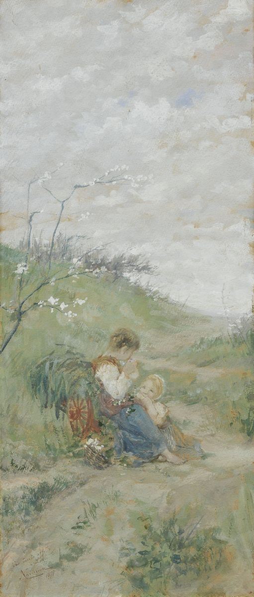 Niccolò Cannicci - Contadina con Bambina
