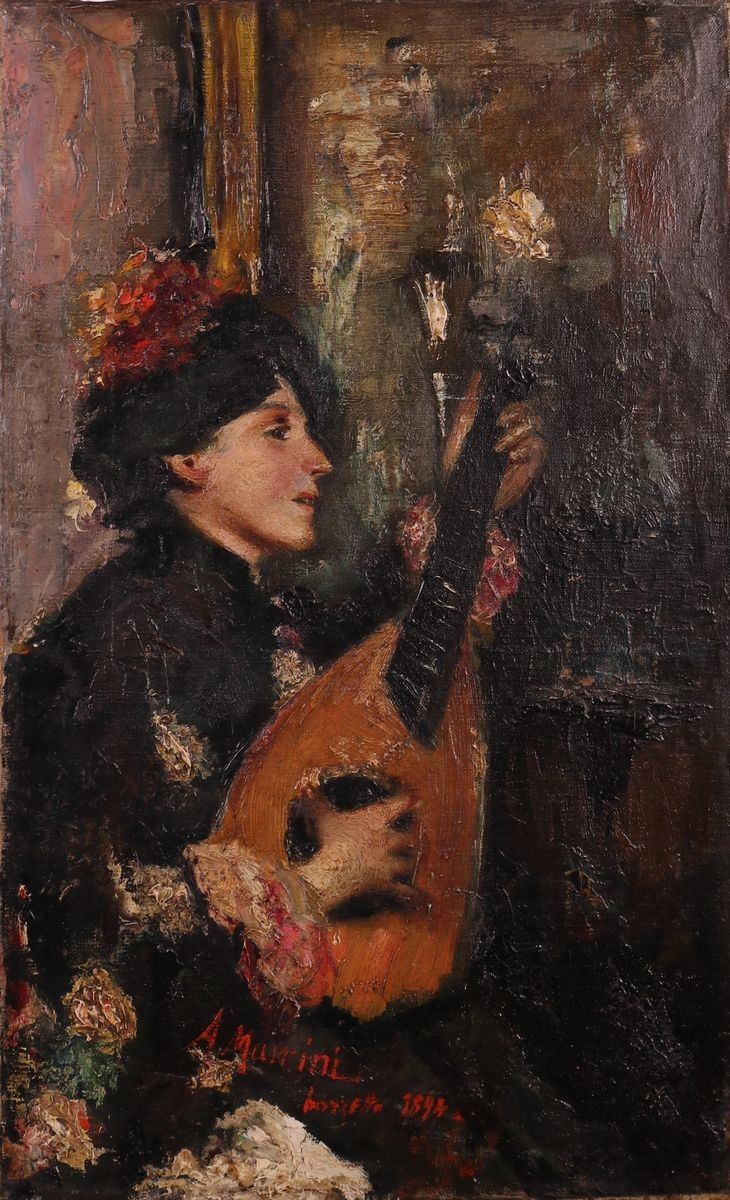 Anonimo del XIX Secolo - Canzone Sentimentale (da Antonio Mancini)