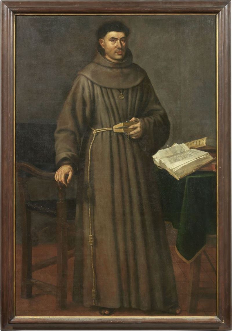 Scuola Spagnola del XVII Secolo - Santo Francescano