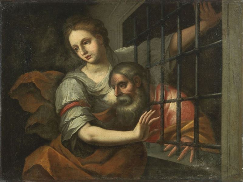 Scuola Italia Settentrionale Fine XVII Secolo - Cimone Nutrito dalla Figlia Pero (allegoria della...