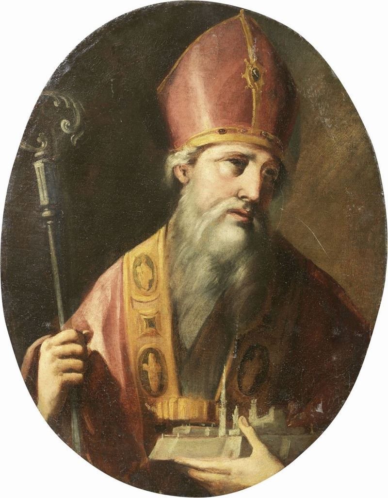 Scuola Lombarda Fine XVII Secolo - Santo Vescovo Patrono