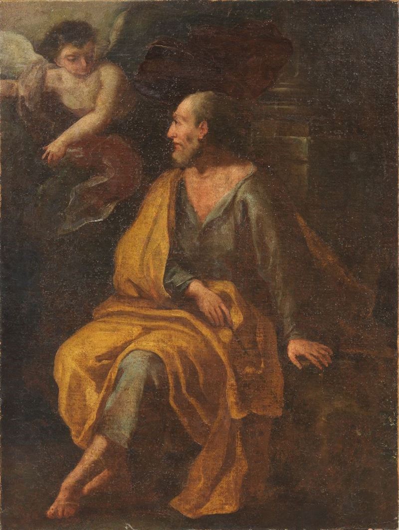 Ignoto del XVII Secolo - San Pietro e L'angelo