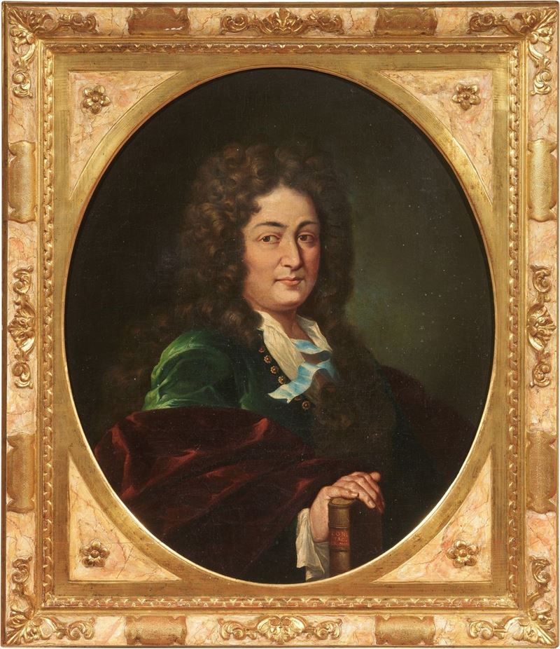 Scuola Francese del XVIII Secolo - Ritratto di Gentiluomo con Libro