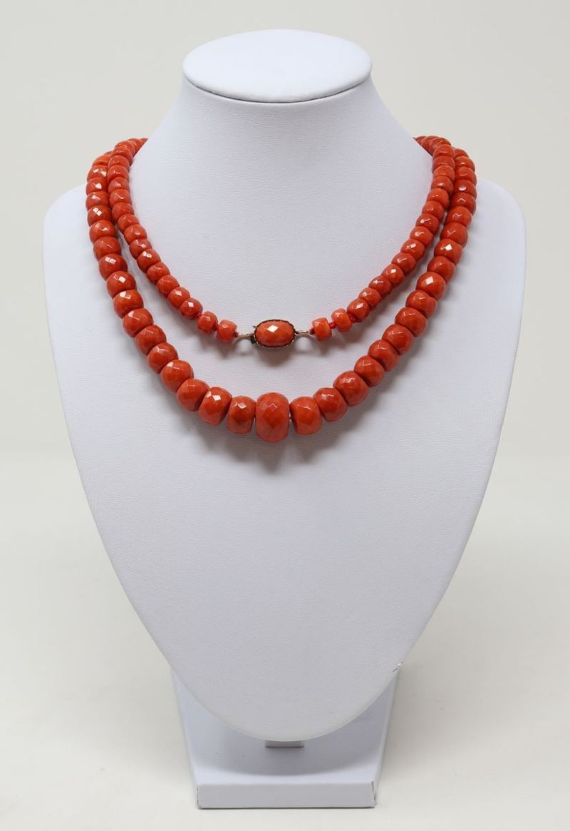Collana in Corallo Rosso