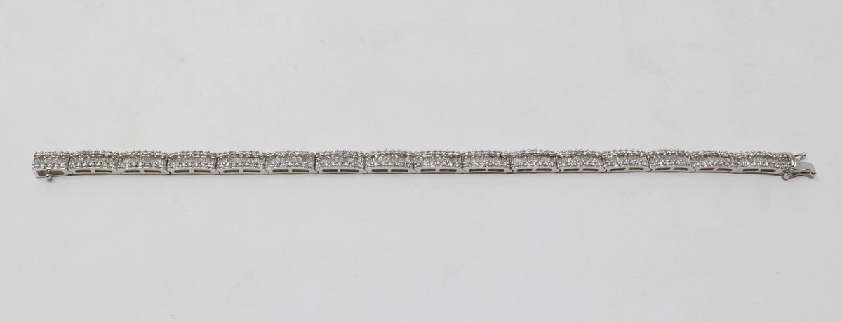 Bracciale in Oro Bianco e Brillanti