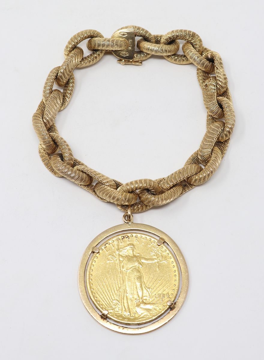 Bracciale in Oro Giallo con Ciondolo