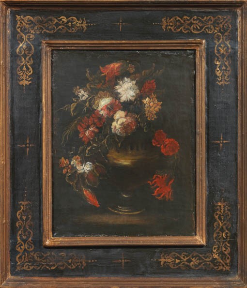 Scuola Lombarda del XVII Secolo - Due Opere Raffiguranti «natura Morta, Vaso di Fiori»
