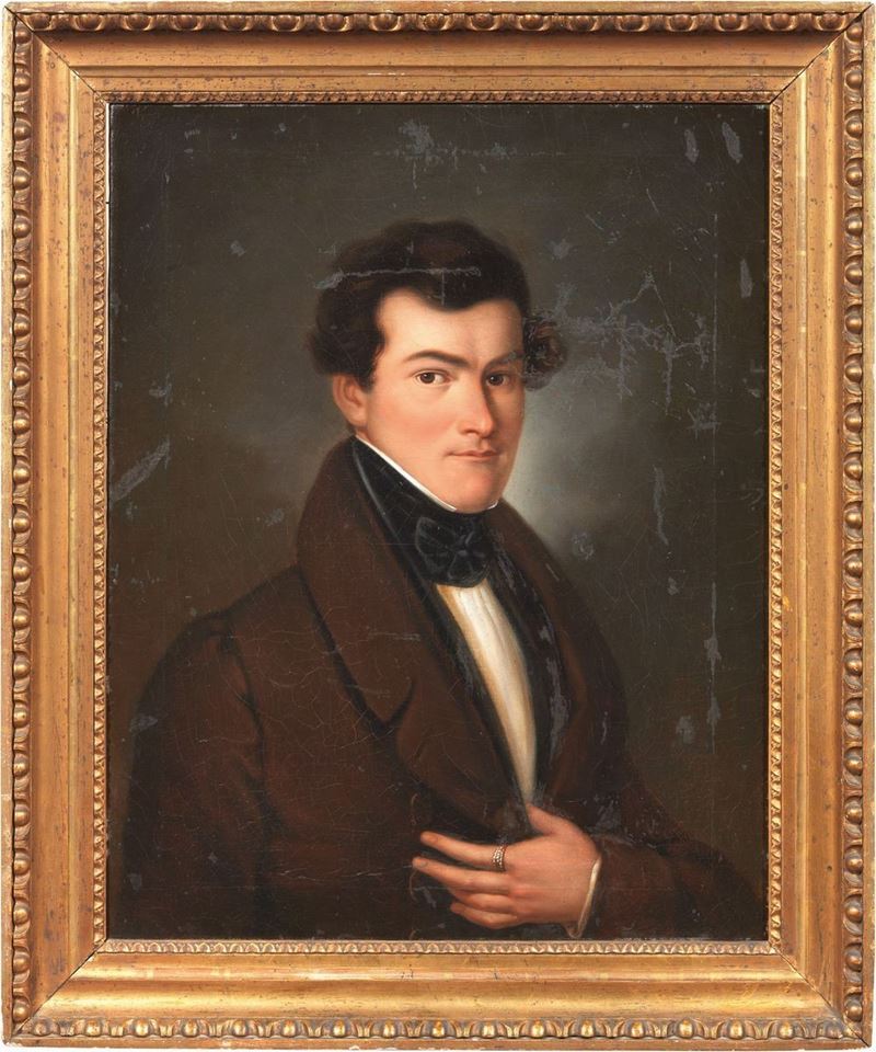 Scuola Tedesca Inizio XIX Secolo - «ritratto di Friedrich Ludwig Van Oeder» e «ritratto di Marie ...