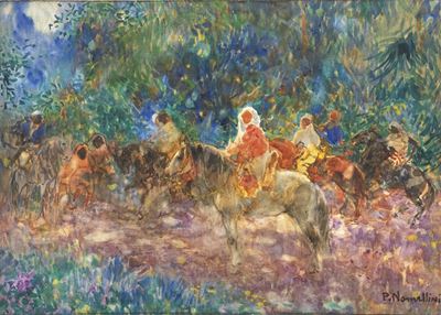 Paesaggio con Cavalieri