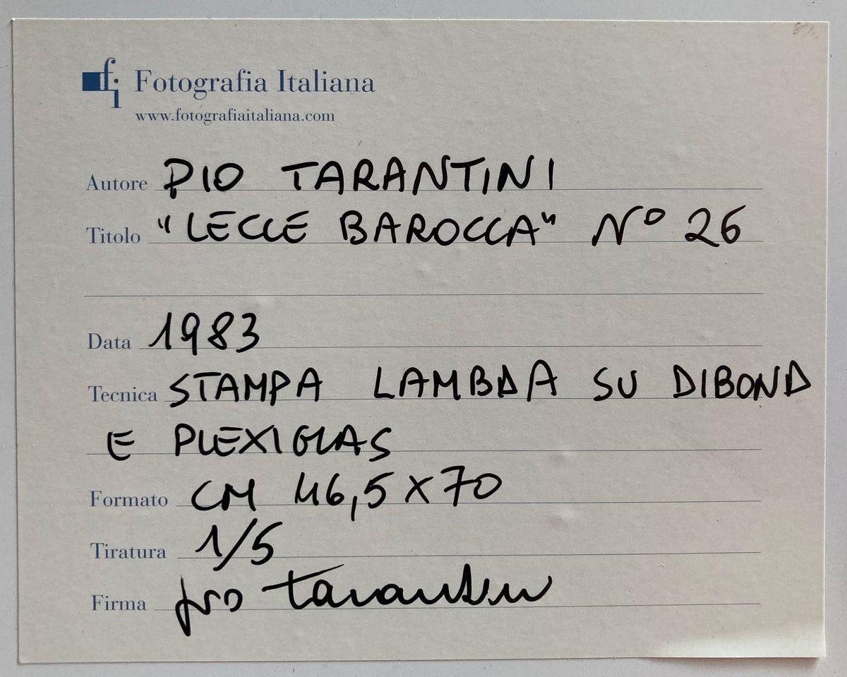 Pio Tarantini - Lecce Barocca N. 26