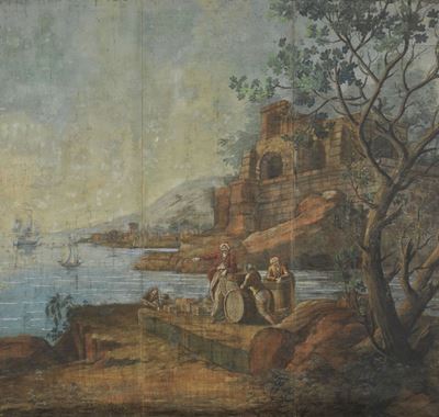 Marina con Porto e Mercanti Turchi