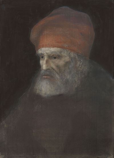 Ritratto di Uomo con Copricapo Rosso