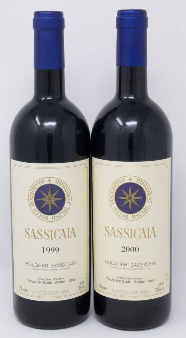 Sassicaia, Tenuta San Guido, 2 bts  - Asta Vini da collezione - Casa d'aste Farsettiarte