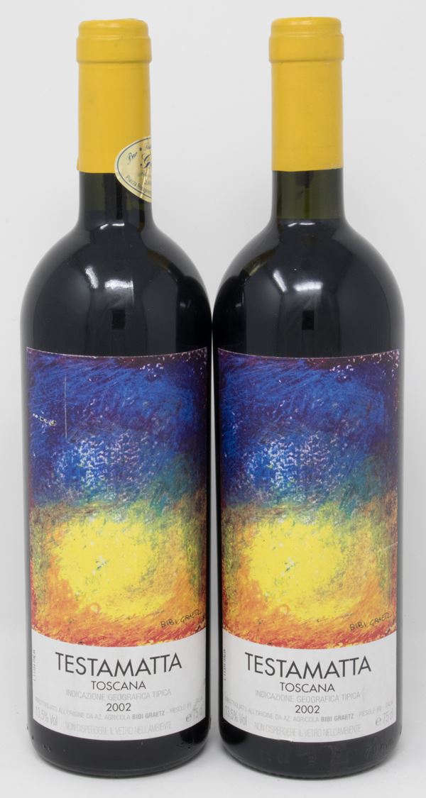 Testamatta, Bibi Graetz, 2002, 2 bts  - Auction Collectable Wines - Casa d'aste Farsettiarte
