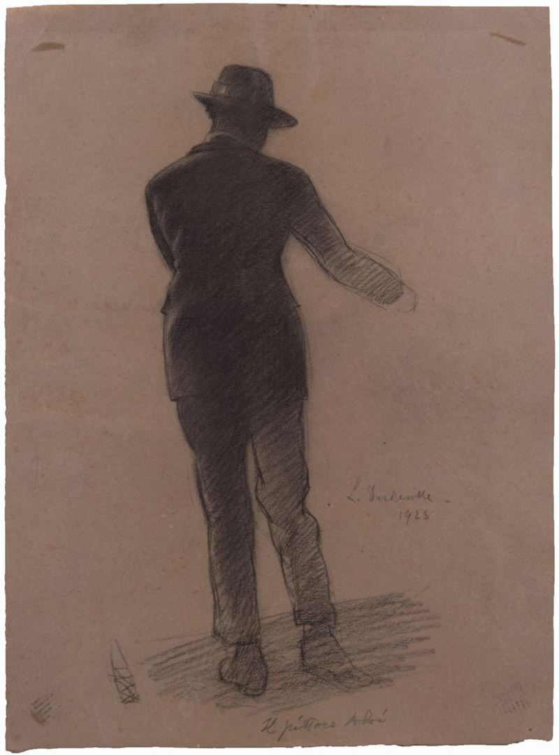 Leonardo Dudreville - Il Pittore Aloi (studio per «amore Discorso I»)