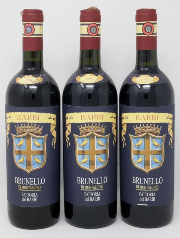 Brunello di Montalcino, Fattoria dei Barbi, 3 bts  - Auction Collectable Wines - Casa d'aste Farsettiarte