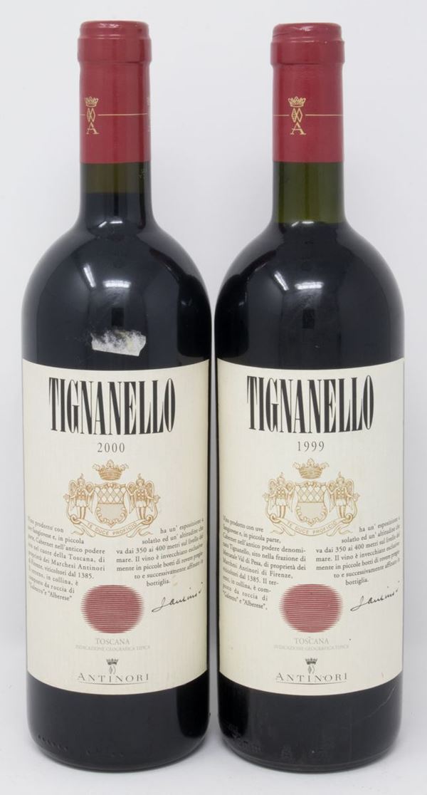 Tignanello, Antinori, 2 bts  - Asta Vini da collezione - Casa d'aste Farsettiarte