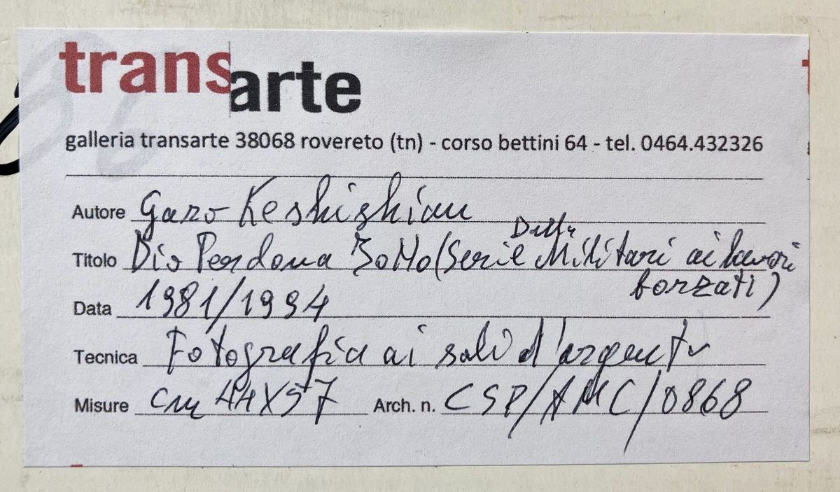 Garo Keshishian - Dio Perdona Io No (dalla Serie «militari ai Lavori Forzati»)