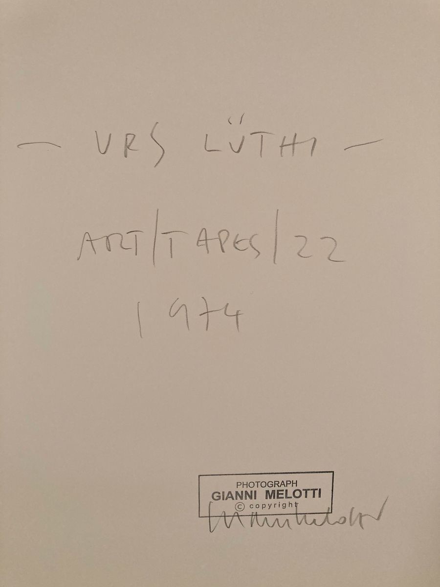 Gianni Melotti - Urs Lüthi Durante la Registrazione di un Videotape (dalla Serie «art/tapes/22»)