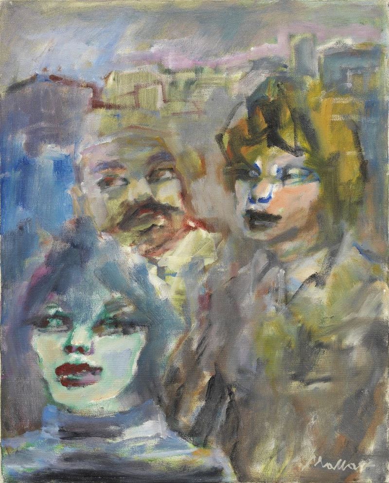 Mino Maccari - Figure (la Contrattazione)